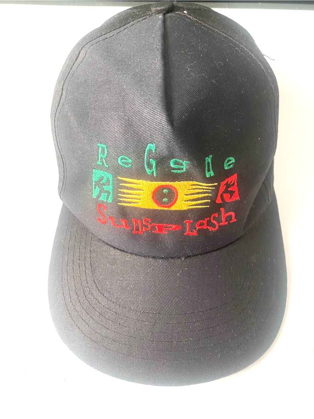 Black Embroidered Baseball Cap